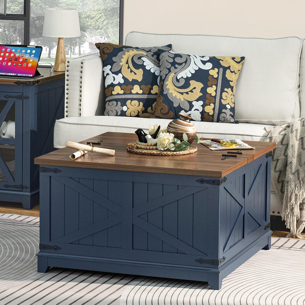 Joaxswe Farmhouse Coffee Table Set of 3