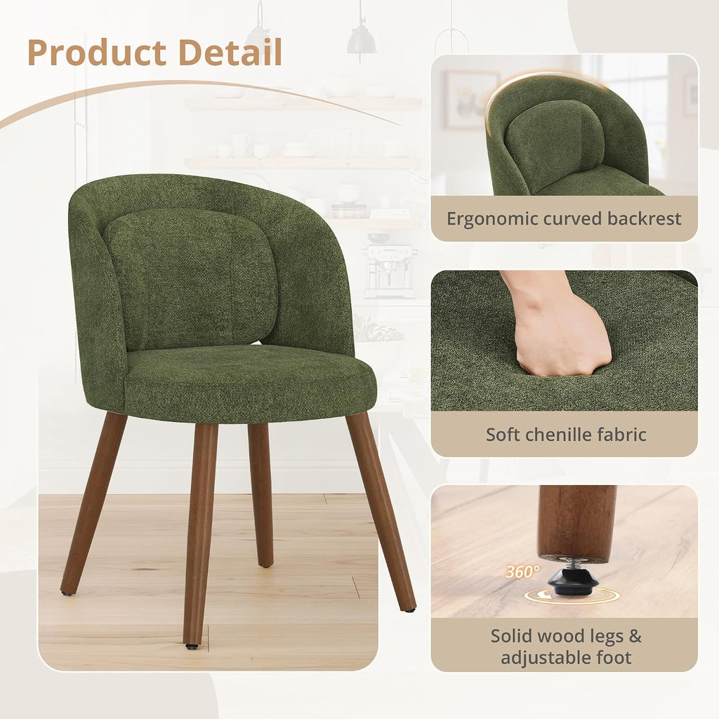 lue bona dining chairs set of 6 with, side view