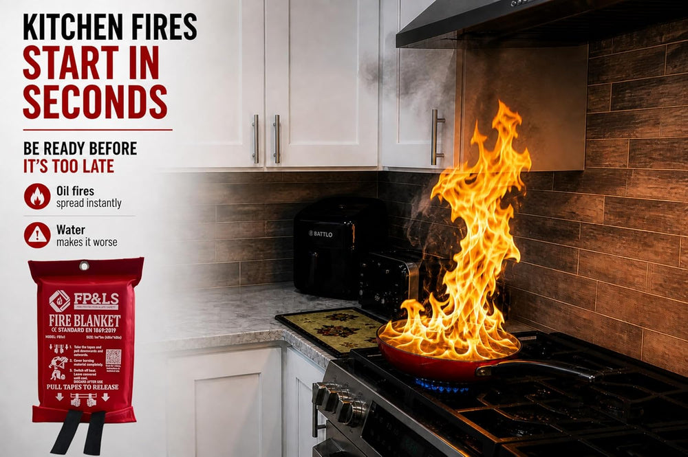 FP&LS - Fire Blanket for Kitchen & Home – Emergency Fire Blanket 40” ...