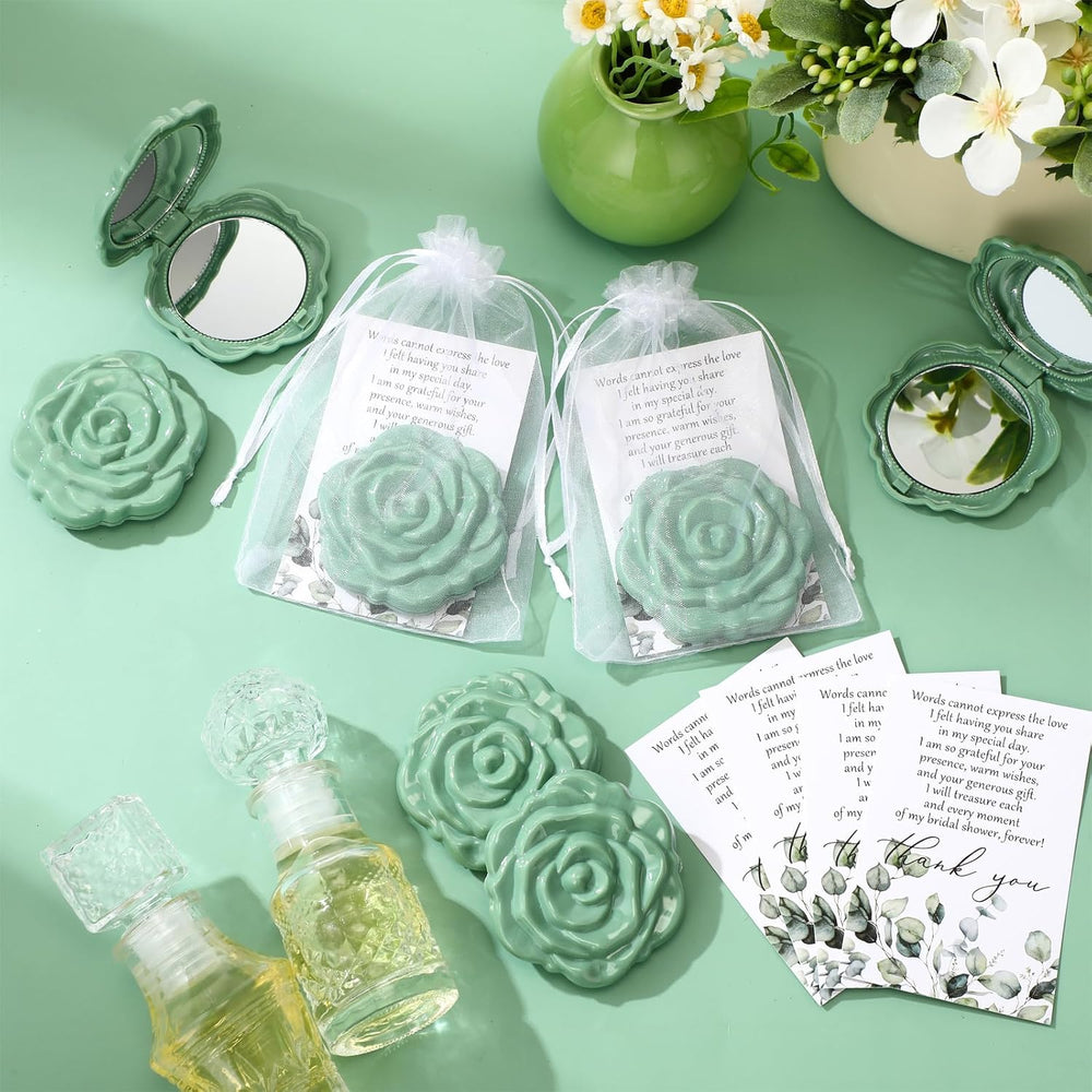FoldTier 50 Sets Bridal Shower Party Favors for Guests, Green