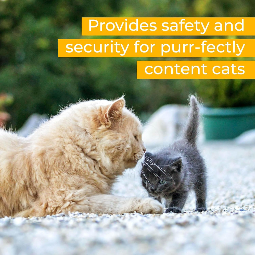 PURR…FECT Fence Conversion System for Cats - Cat-Proof Steel Toppers for Exis...
