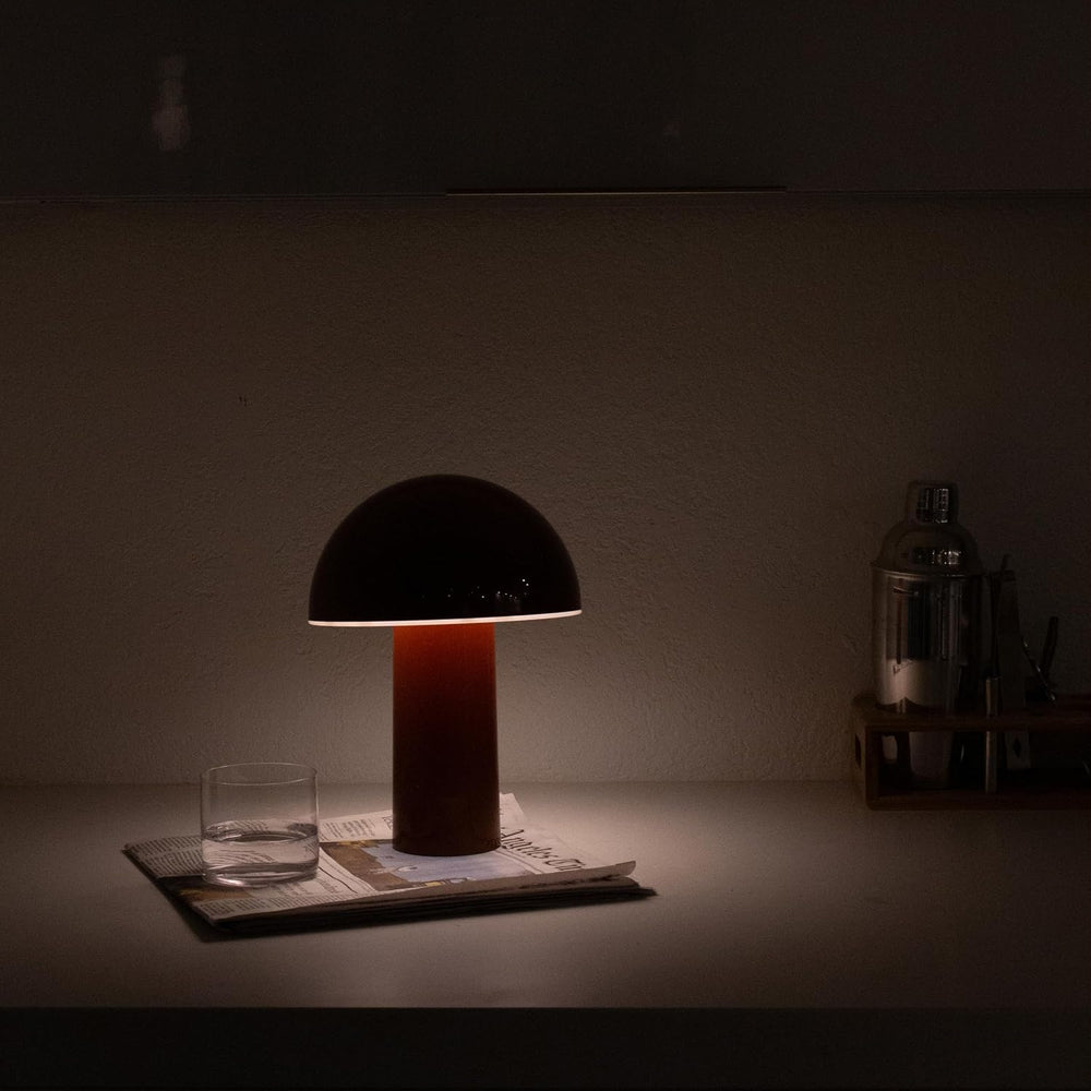 Brightech Celia Table Lamp – 10" Touch-Controlled Mushroom Accent Lamp, ...