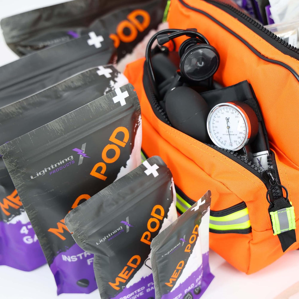 Lightning X Products Lightning X Pre-Stocked EMS/EMT Trauma Kit w/Large First...