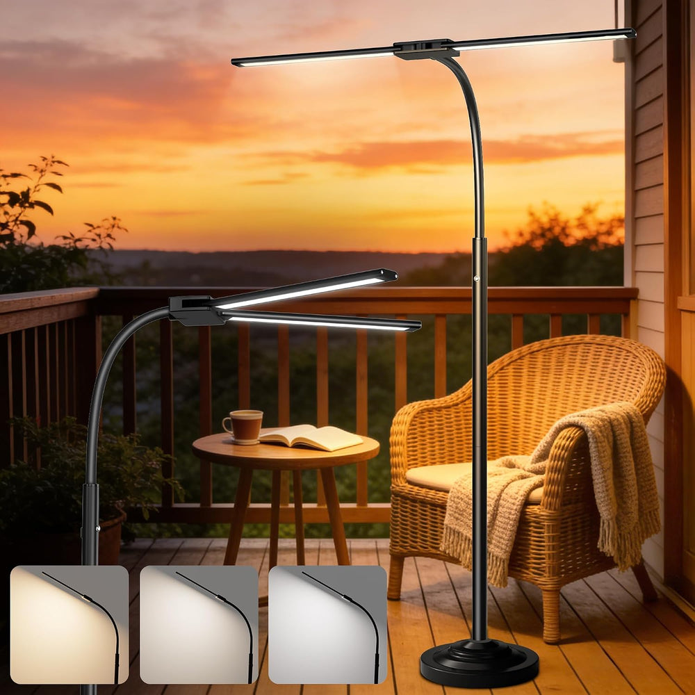 Cordless Floor Lamp Rechargeable 15W LED Floor Lamp with 7800mAh Battery