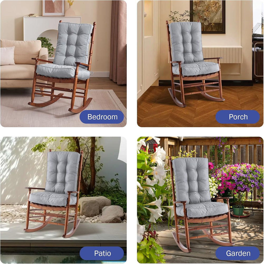 IPYNBAP Rocking Chair Cushion, Waterproof and Fade-Resistant Patio Chair Cush...