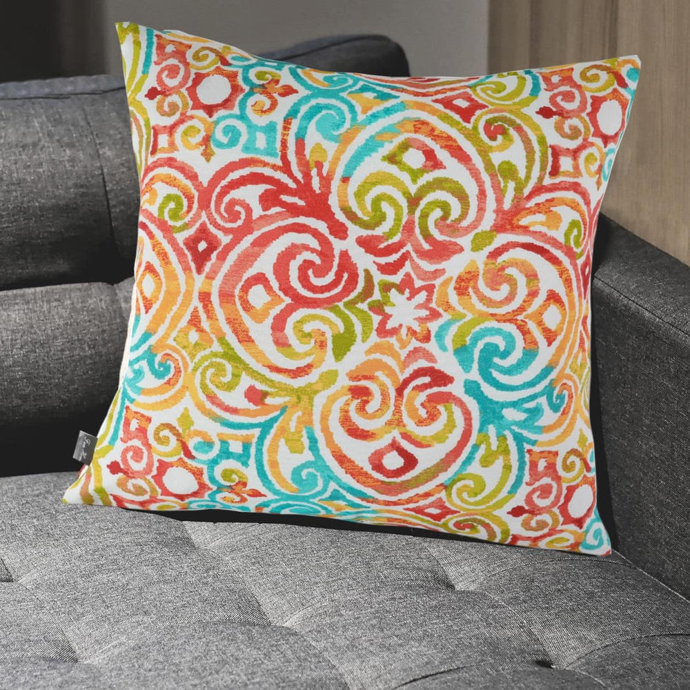Outdoor Throw Pillows with Insert 18x18 Inch Pack of 2-Corinthian Dapple