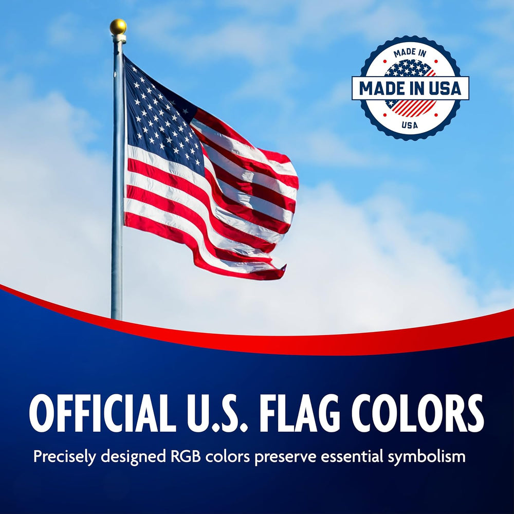 American Flag for Outside 3x5 - Made in USA, Durable Nylon with Brass Grommet...
