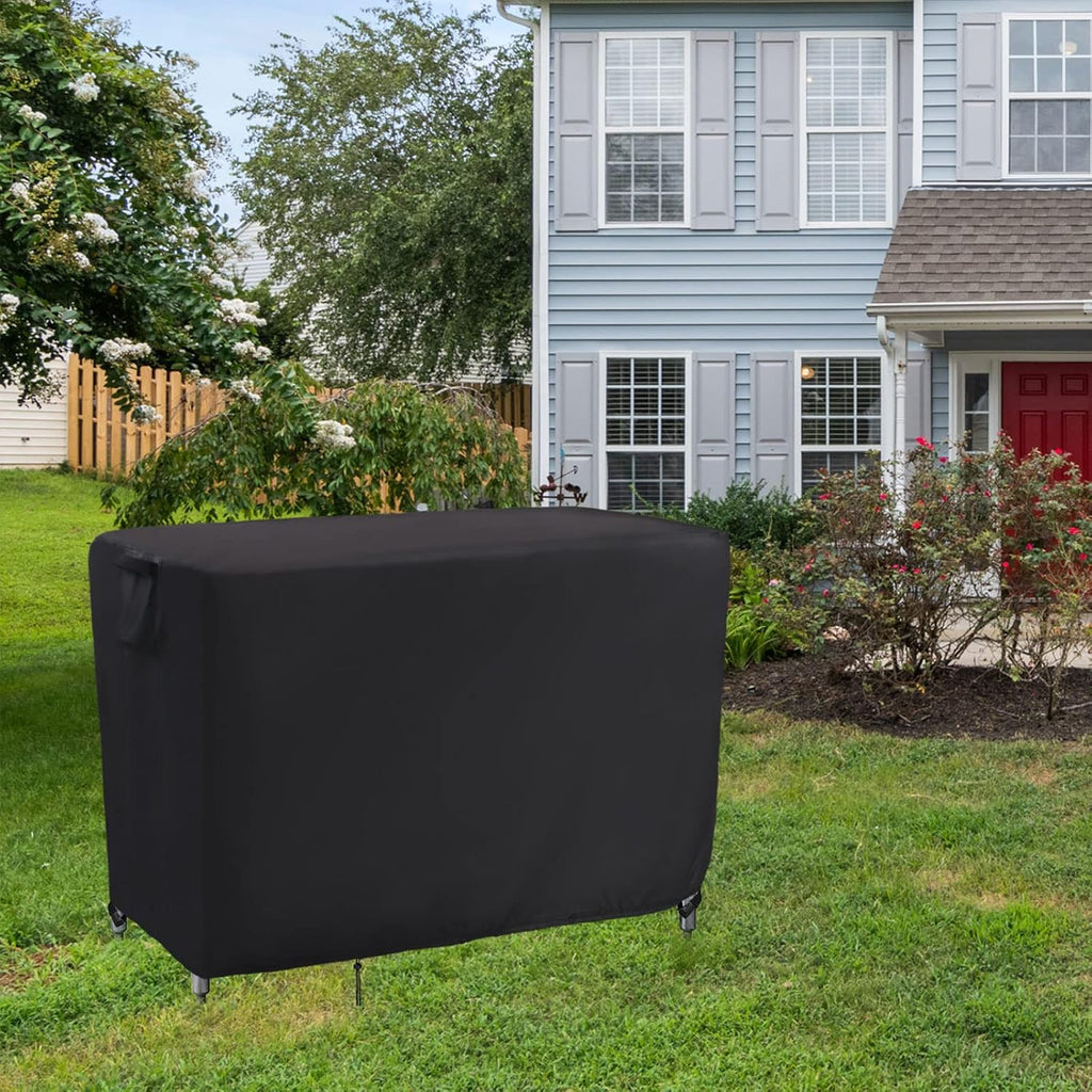 Kingling Outdoor Table Cover for Wicker Bar Cart 48''L x 18''W x 36''H