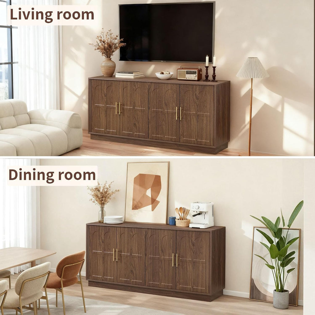 66.5" Sideboard Buffet Cabinet with Storage, Modern Credenza
