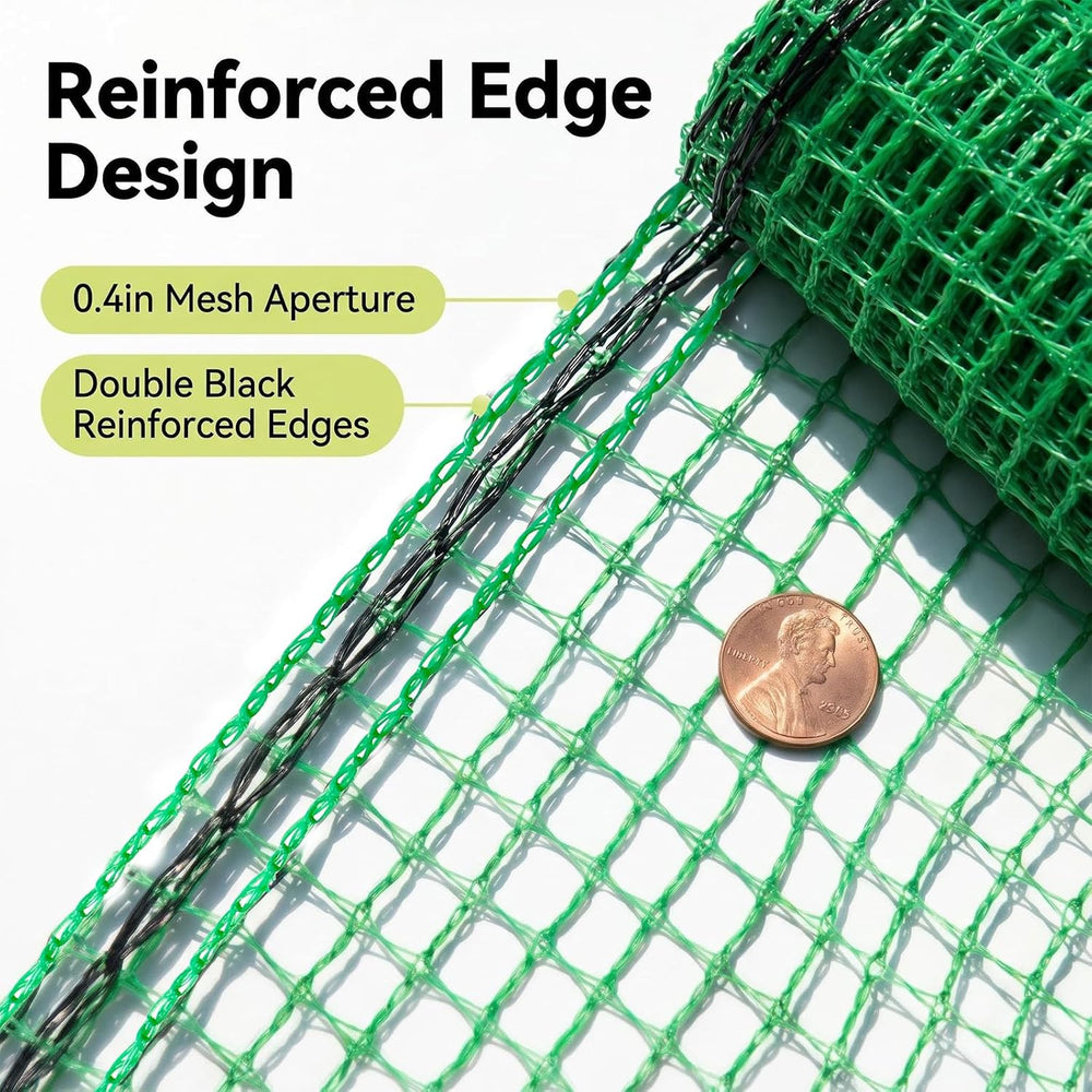 6.6x50ft Plastic Mesh Fencing, 0.4in Mesh Deer Fence