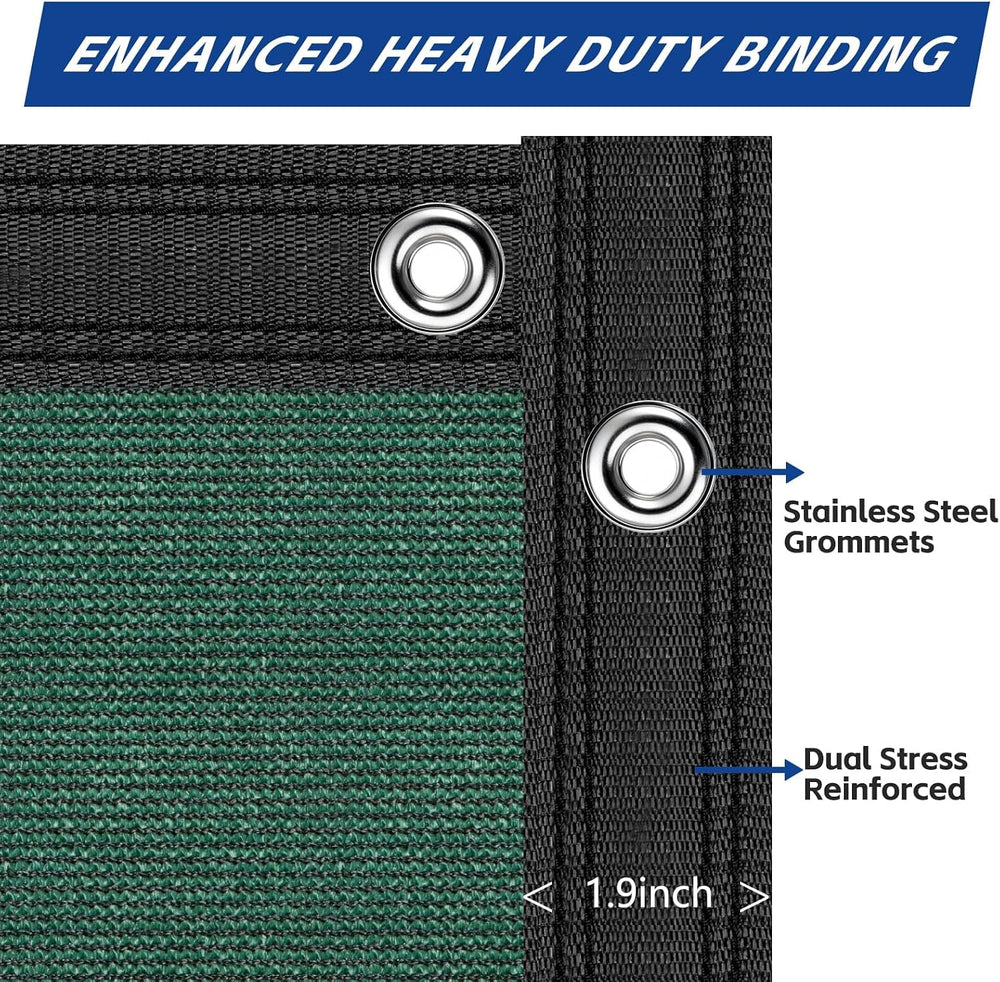 Buzzbazaar 4' x 50' Green Heavy Duty Privacy Fence Screen Ultra - Com...