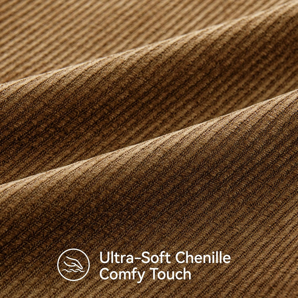Fall Decorative Throw Pillow Covers Pack of 2,26x26 Inch Warm Brown