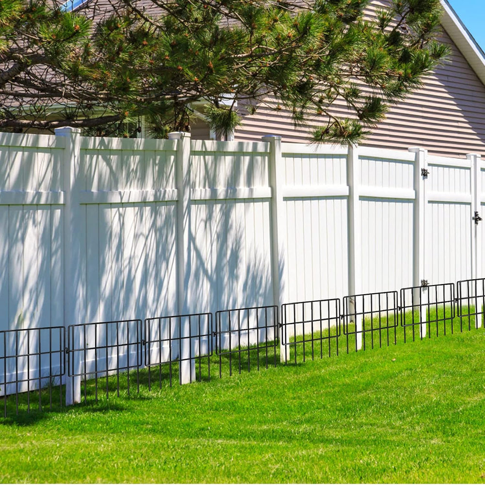 Getlay 10 Pack Animal Barrier Fences, 1.5" Gap No Digging Garden Fence P...