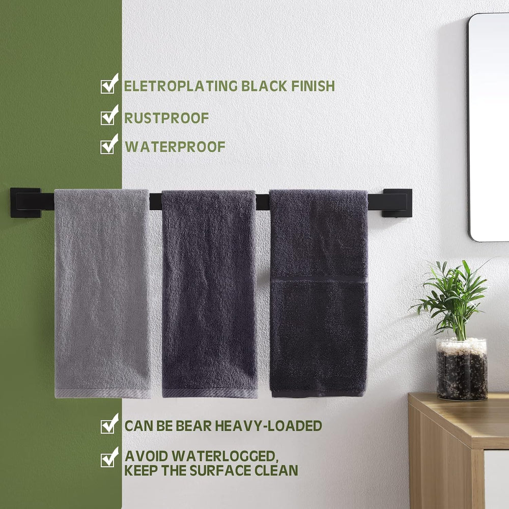 KOKOSIRI 32-Inch Single Towel Bar, Bathroom Kitchen Towel Holder, Wall Mounte...