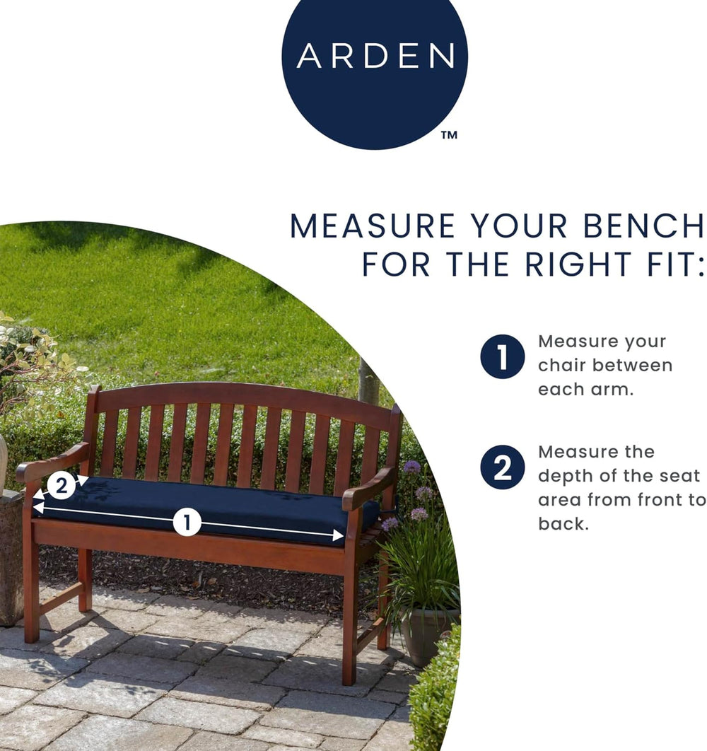 ARDEN Outdoor Swing Cushion Set, 2-Piece, 56x20, Sage Green Texture