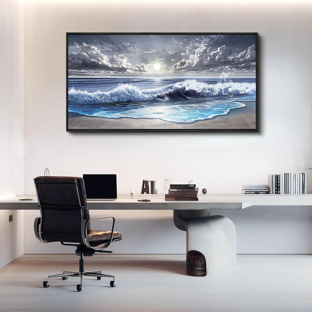 MHARTK66 Beach Large Canavs Wall Art-Wall Art For Living Room-Ocean Landscape...