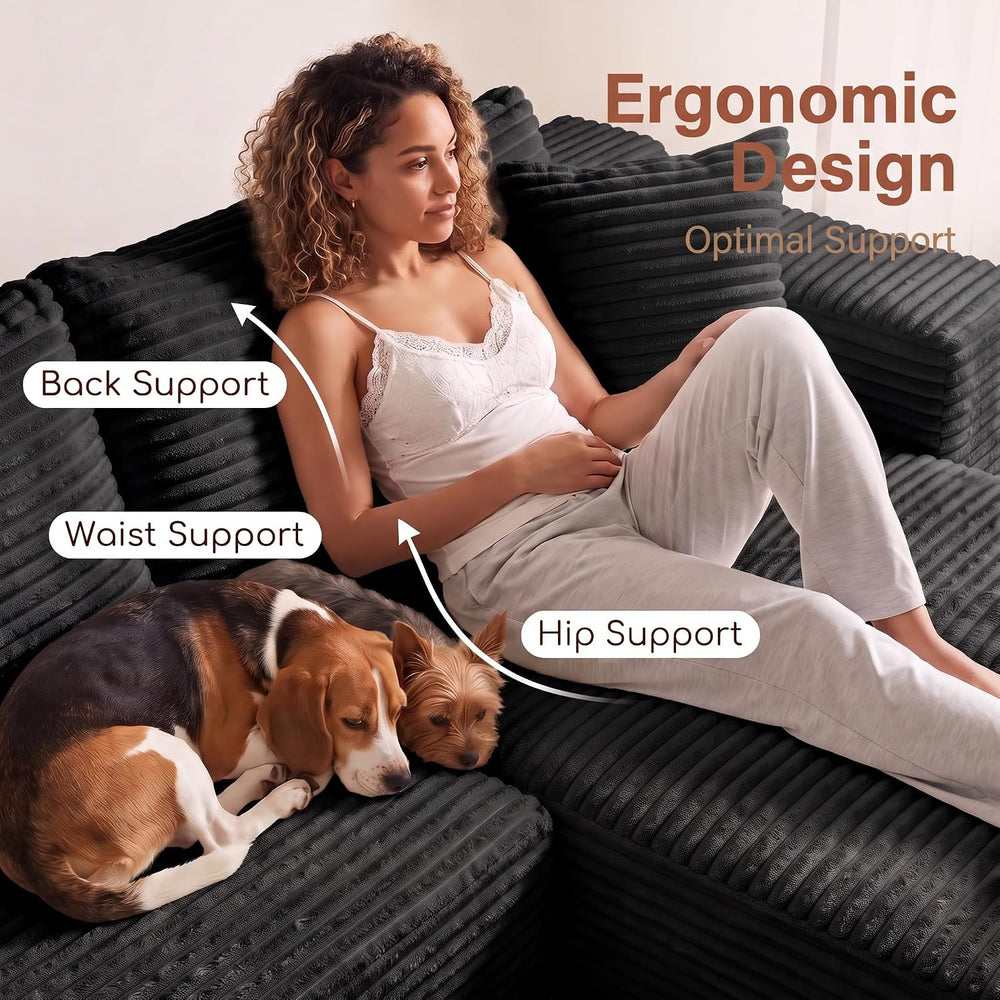 Boneless Couch Modular Sectional Sofa Cloud Couch