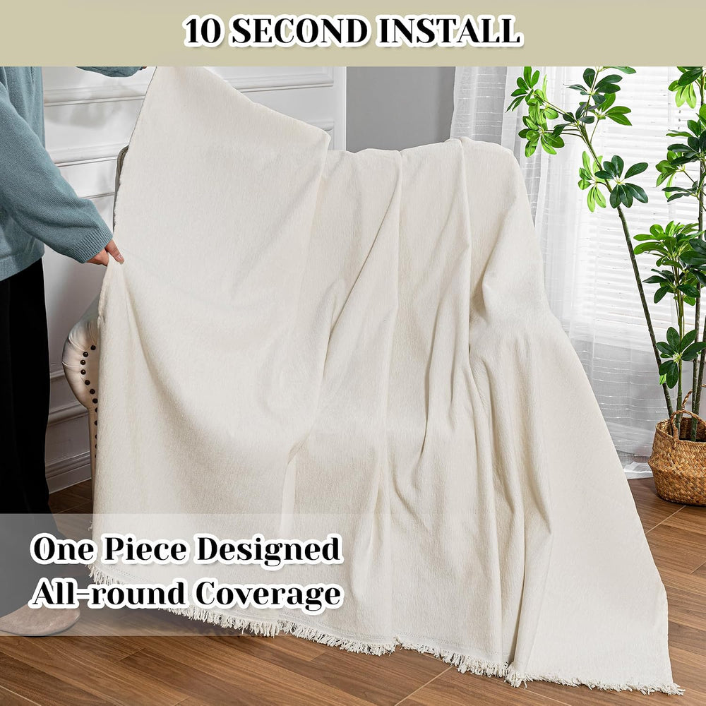 MEETSKY Oversized Chair Cover Washable Armchair Sofa Cover for Dog, Couch Pro...