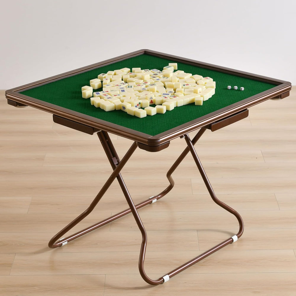4 Player Card Mahjong Table, Portable Folding Table