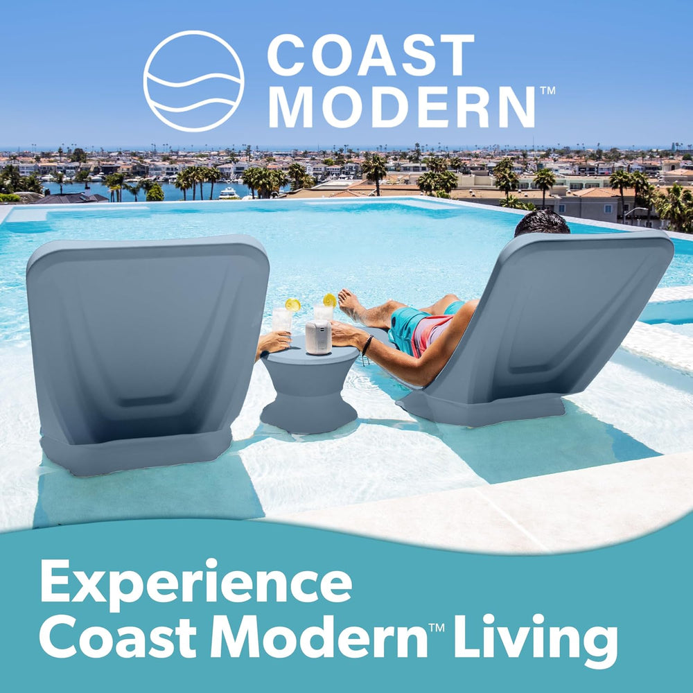 Coast Modern in Pool Lounge Chair - Waterproof & Weighted Chaise Lounger ...