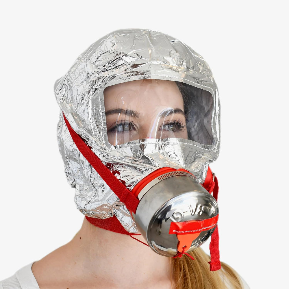 Fire Emergency Escape Mask & Hood | Respirator Protection Against Smoke, ...