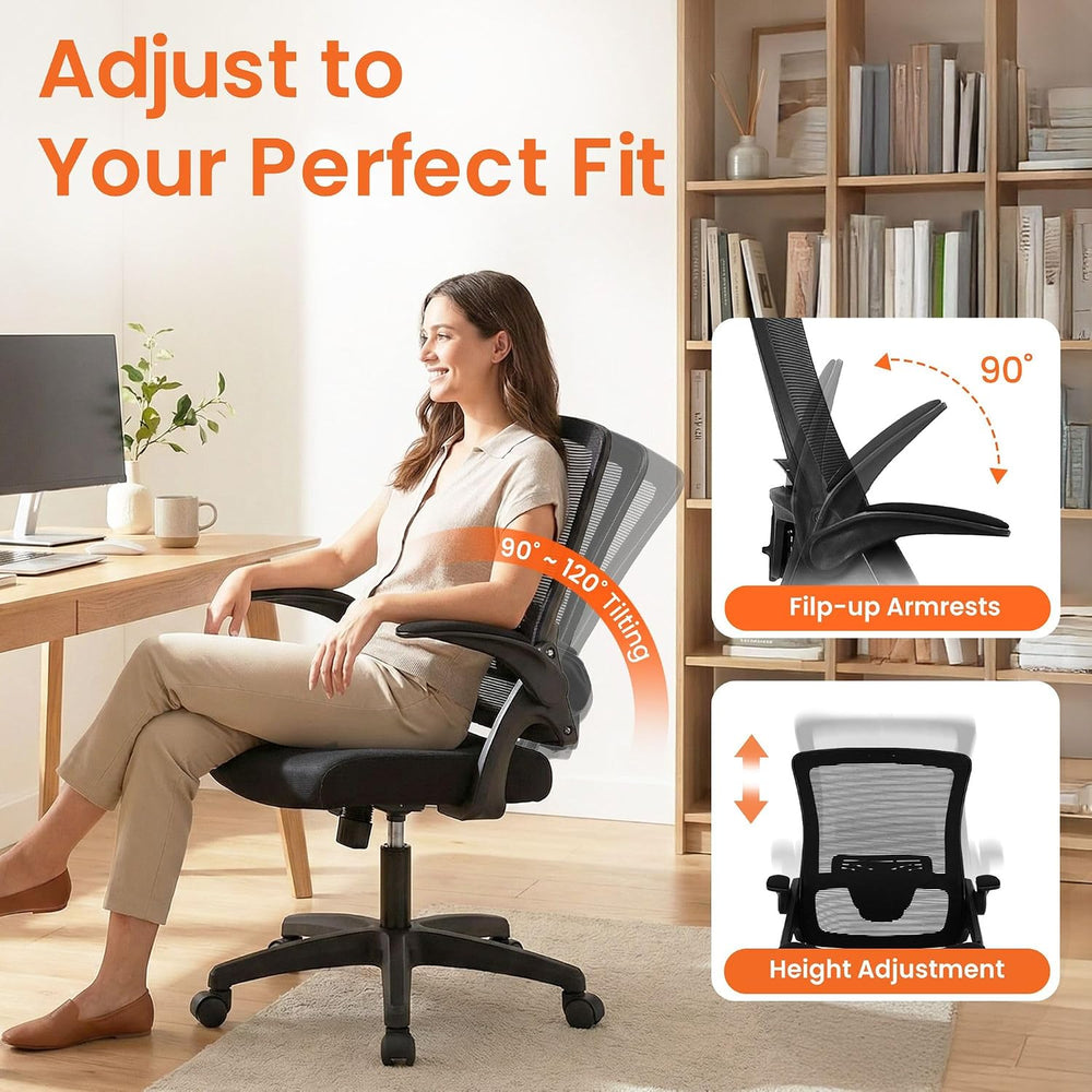 NEO Chair Mesh High Back Chair Home Office Ergonomic Computer Adjustable Heig...