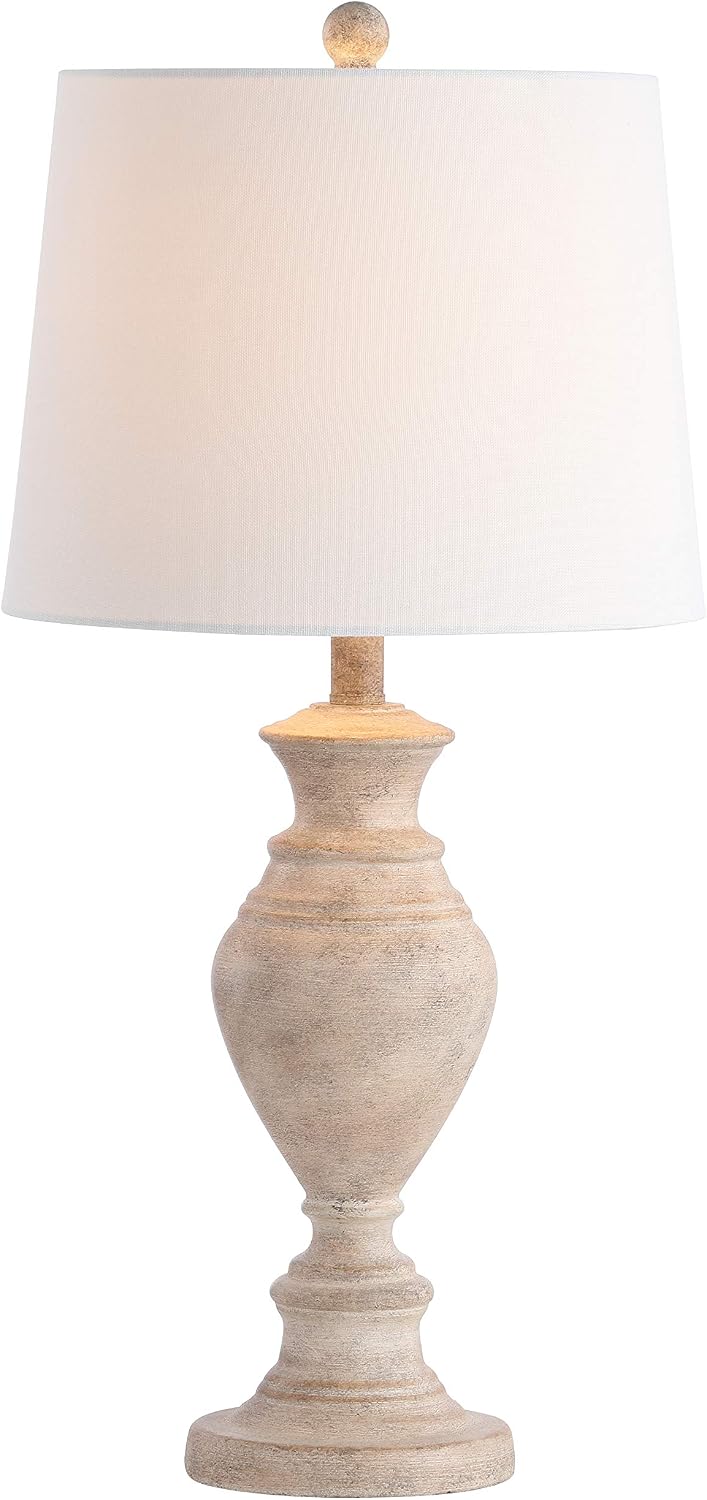 SAFAVIEH Lighting Collection Kyler Rustic Farmhouse Brown Wood Finish 28-inch...