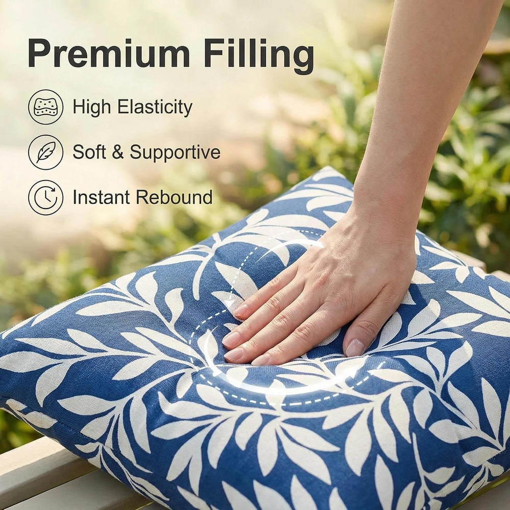 JMGBird Outdoor Patio Pillows Waterproof Pillow Covers with Insert Included