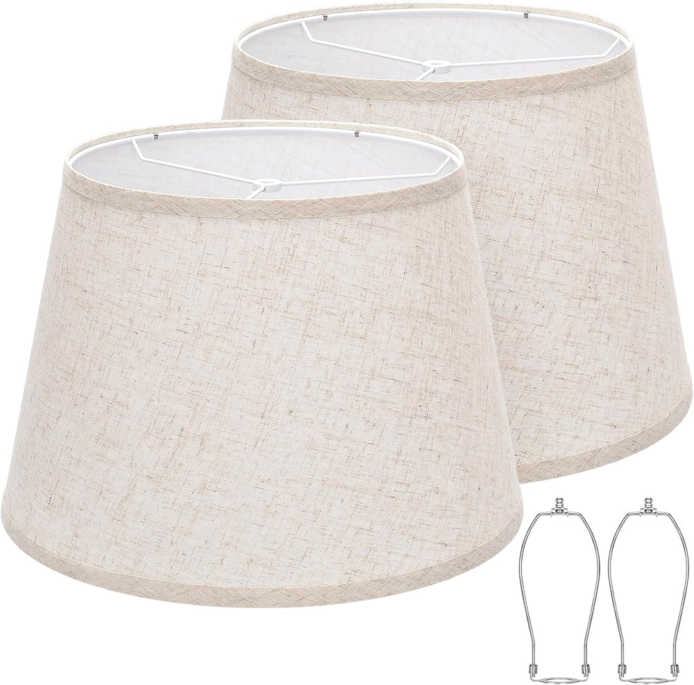 Large Drum Lamp Shades Set of 2, 12"Top x 16"Bottom x 11"High,...