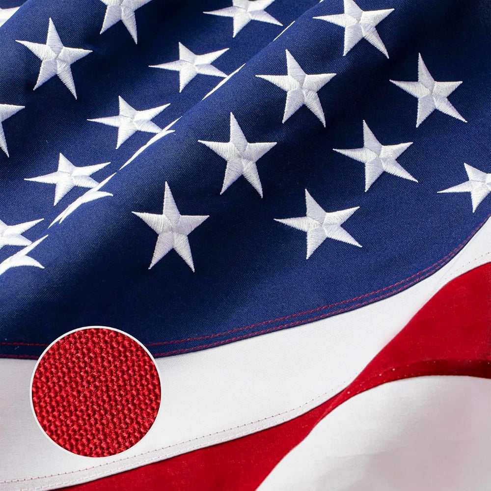 American Flag 4x6ft Outdoor, TearProof High Wind Spun Polyester US Flags