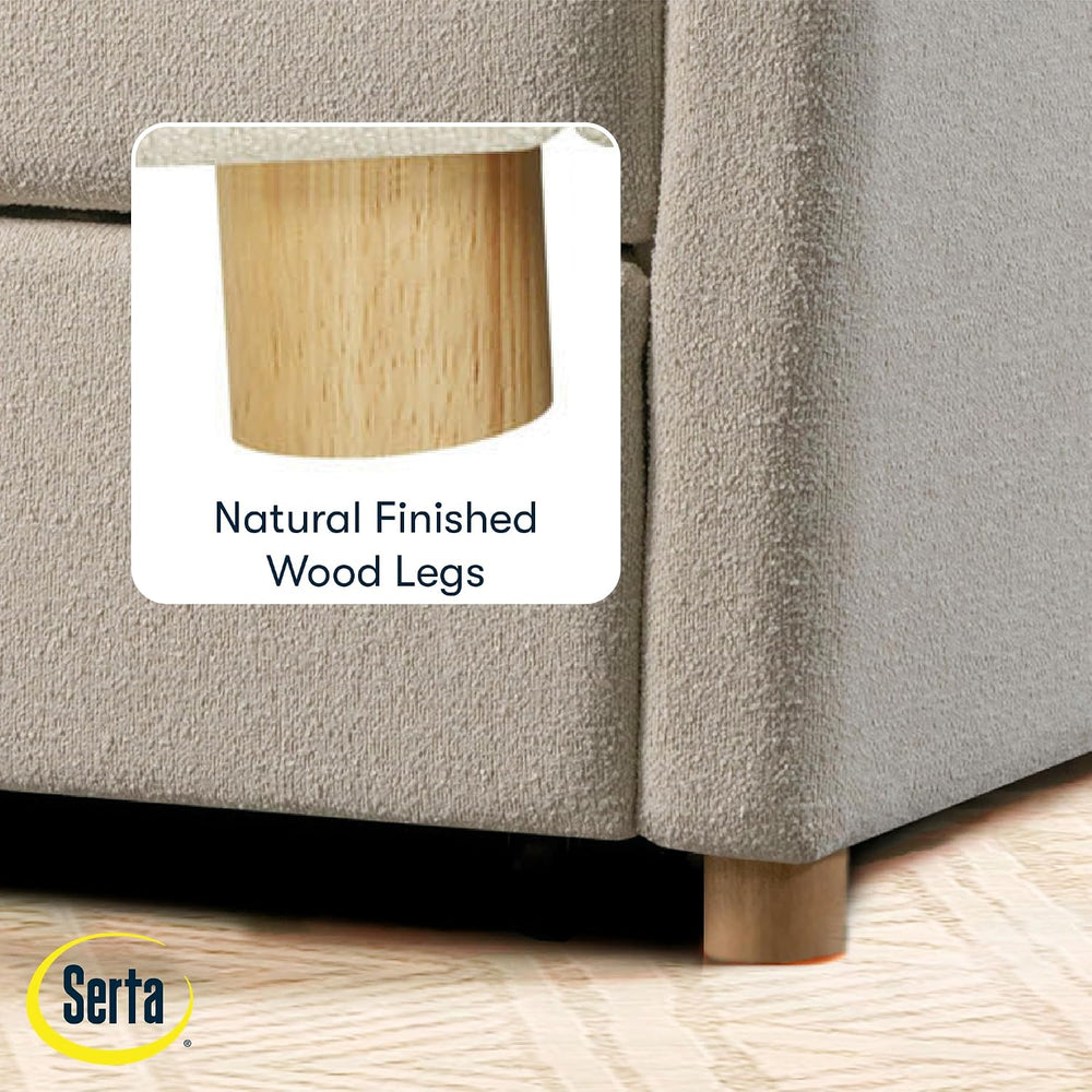 Serta® Corwin 36" Convertible Accent Chair, Dreamcoil® Comfort, FingerGu...