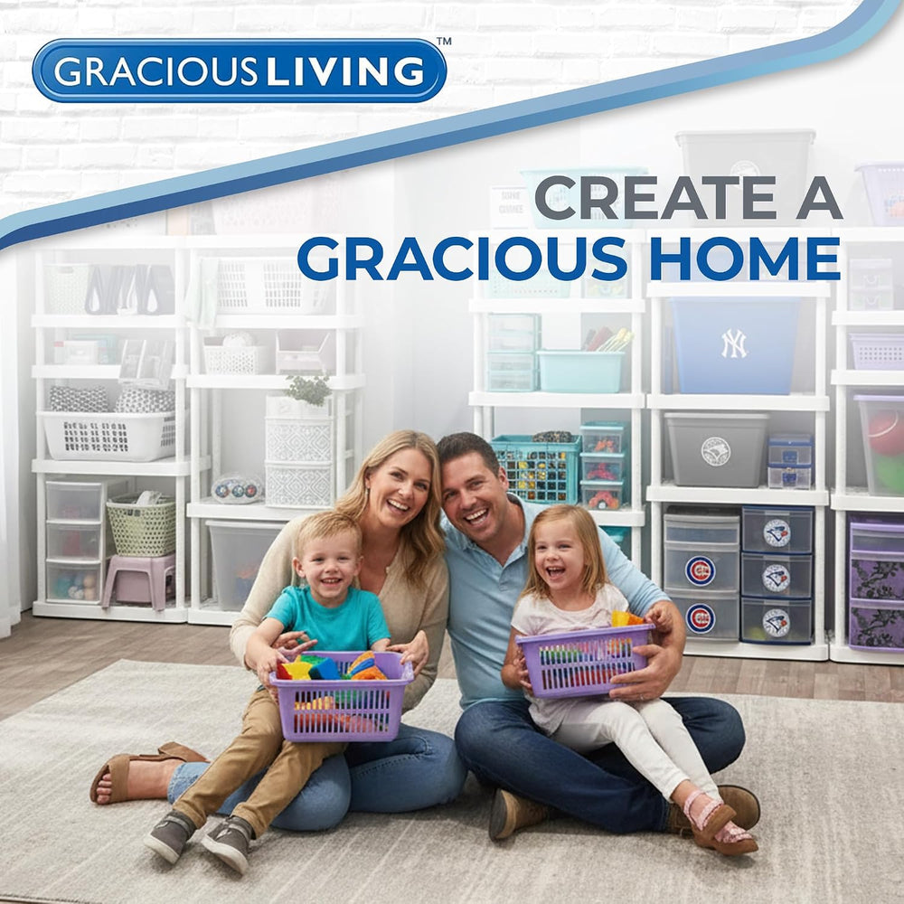Gracious Living 5 Shelf Fixed Height Ventilated Medium Duty Storage Unit