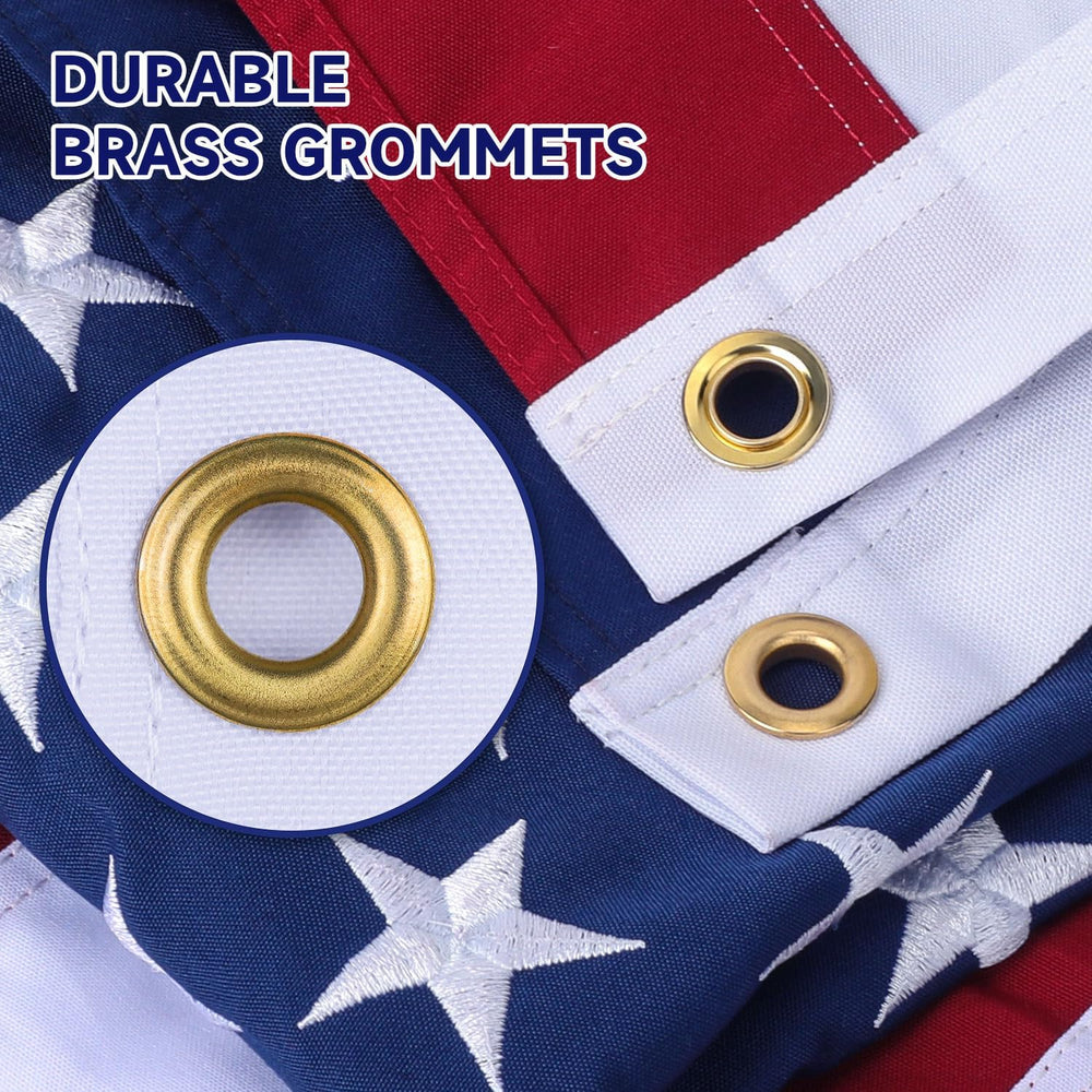 American Flag for Outside 4x6 Ft Upgraded Thickened Spun Polyester Series Fad...