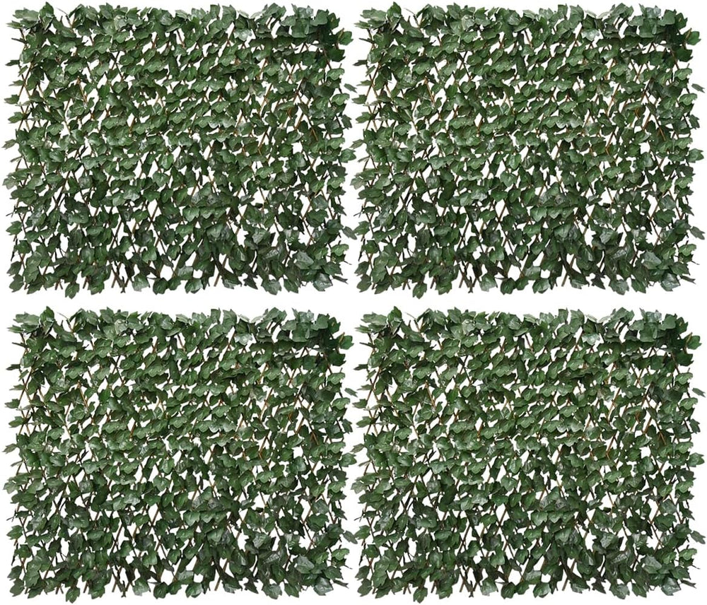 Expandable Fence Privacy Screen for Balcony Patio Outdoor,Decorative Faux Ivy...