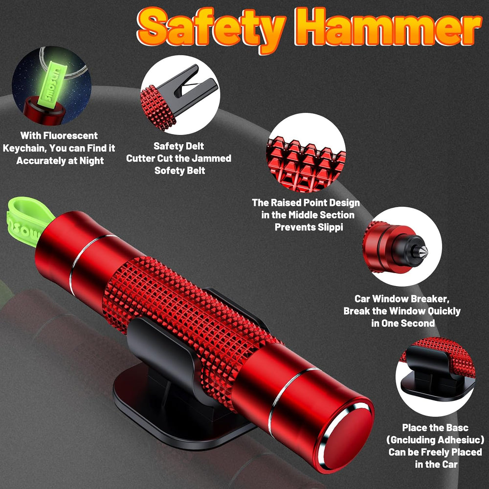 smosun Safehammer - 2026 Upgraded Safe Hammer Glass Breaker Under Water, Car ...