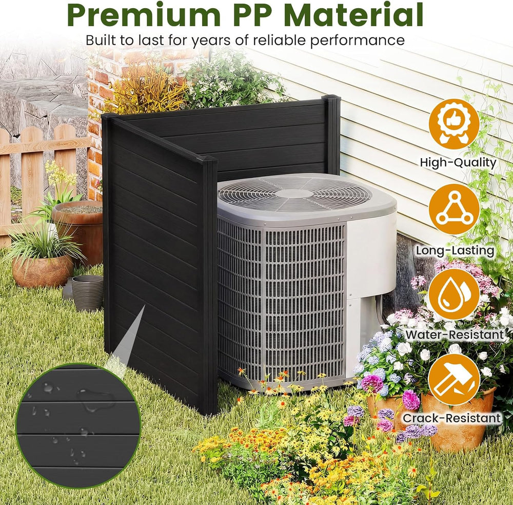 GIANTEX 48''H x 48''W Air Conditioner Fence Privacy Screen 2 ...
