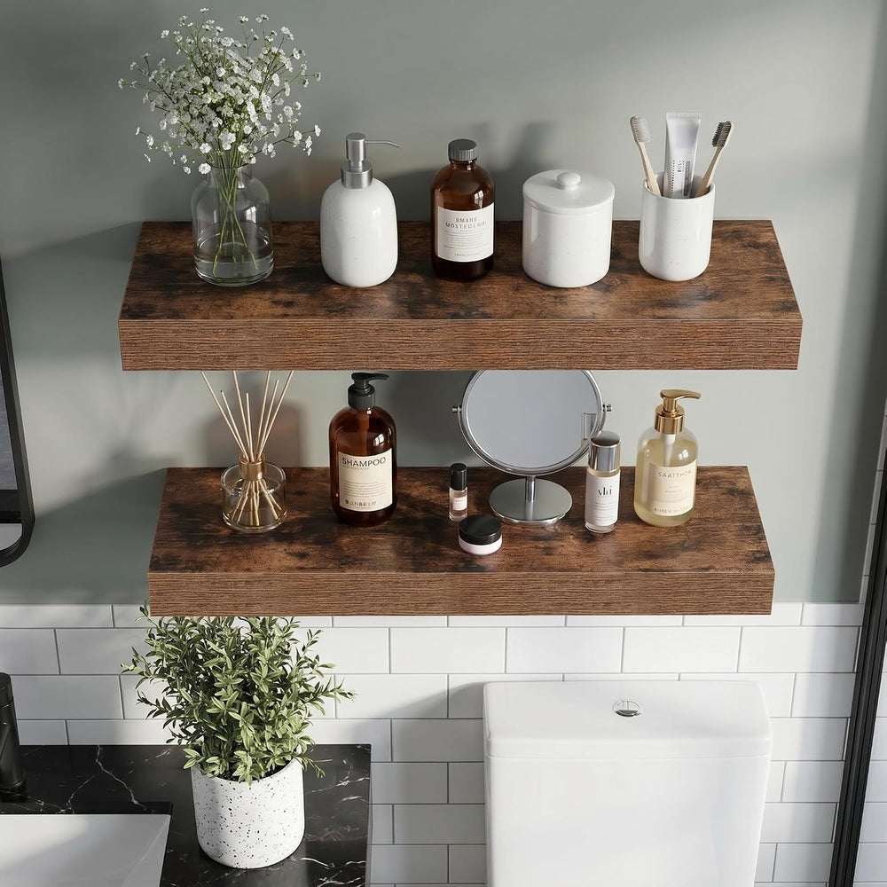 Vivelove 16 Inch Floating Shelves Wall Mounted for Display, 6.5 Deep Duty She...