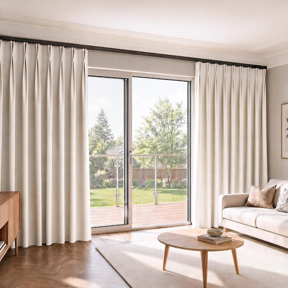 Hoeflife Ceiling Curtain Tracks,Curtain Track Wall Mount,Track Curtains Rod C...