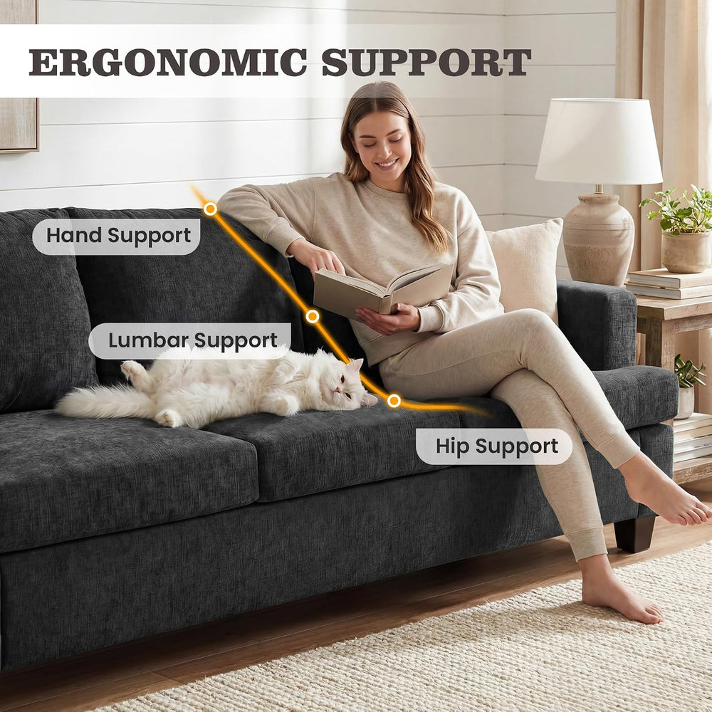 Apicizon Loveseat & 3 Seater Sofa Sets, 89" Couch Sofa Set for Livin...
