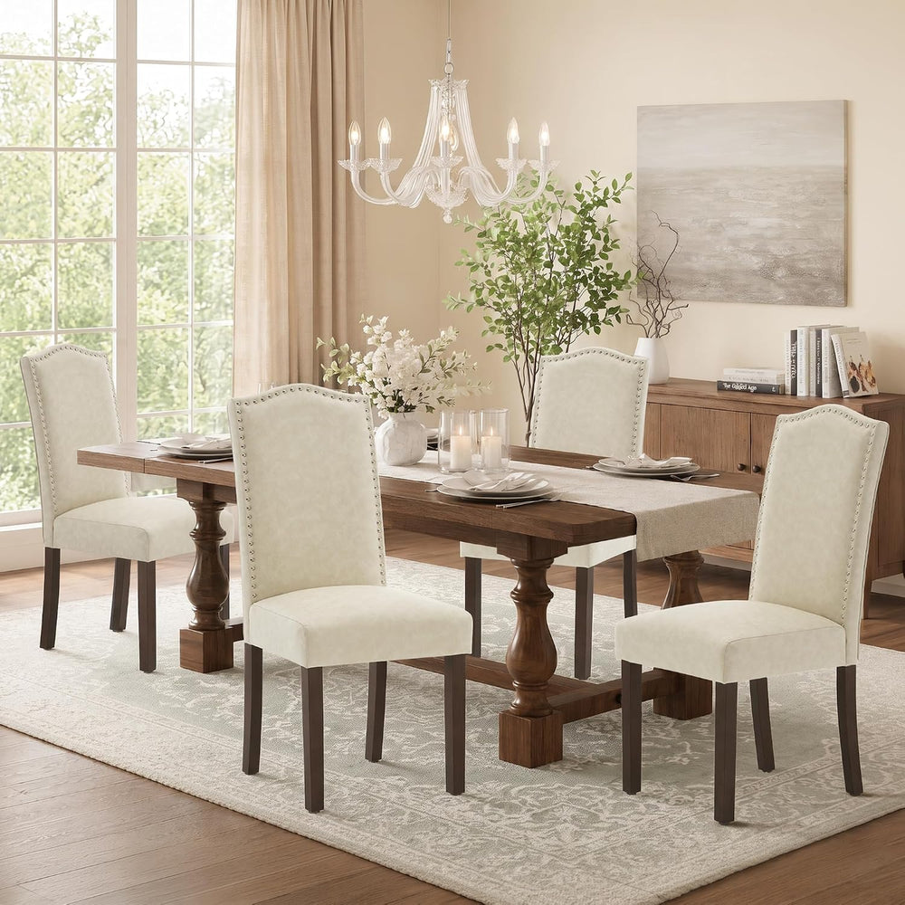 Upholstered Dining Chair Modern Parsons Stylish Kitchen Diner Set of 6
