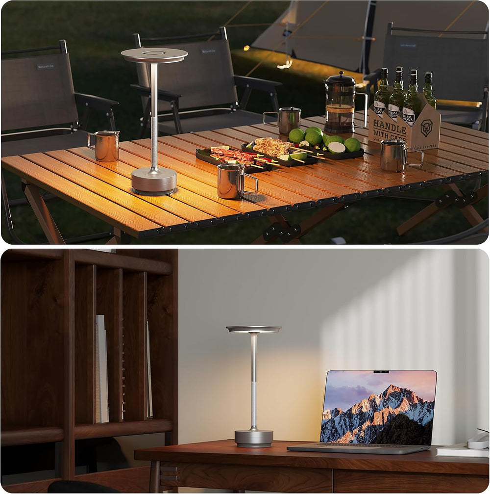 TBBGA 2 Pack Rechargeable Cordless Table Lamp, 5000mAh Battery Table Light