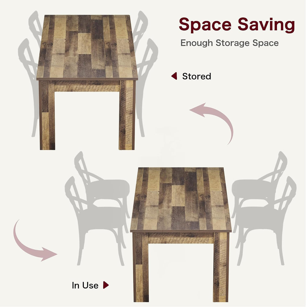 CABIHOME Dining Table for 4-6, 63" Inch Dining Tables for 4, Farmhouse L...