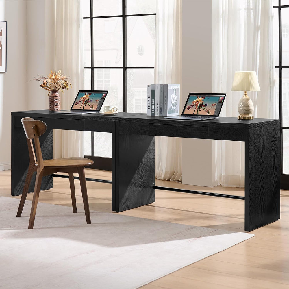 SICOTAS Computer Desk, 47-Inch Home Office Desk Writing Desk with Drawer
