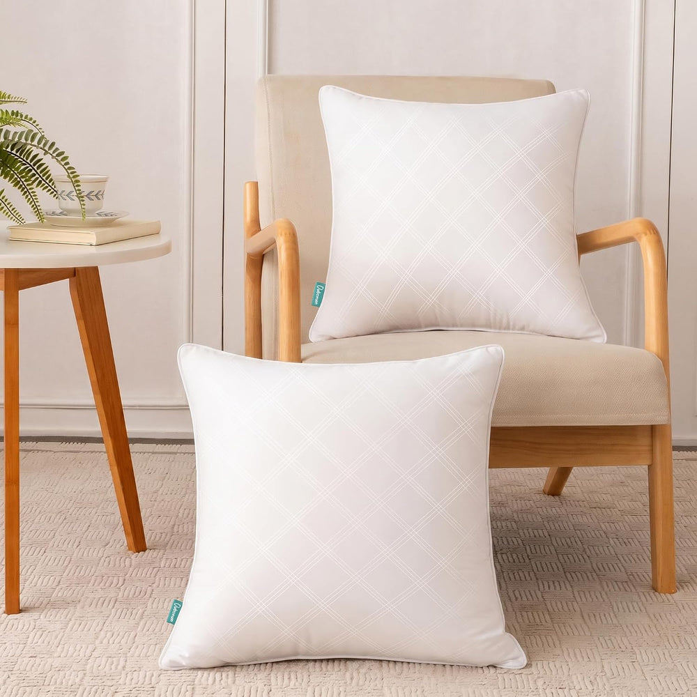 Oubonun 18 x 18 Throw Pillow Inserts Set of 4,Soft Square Cushion Inner