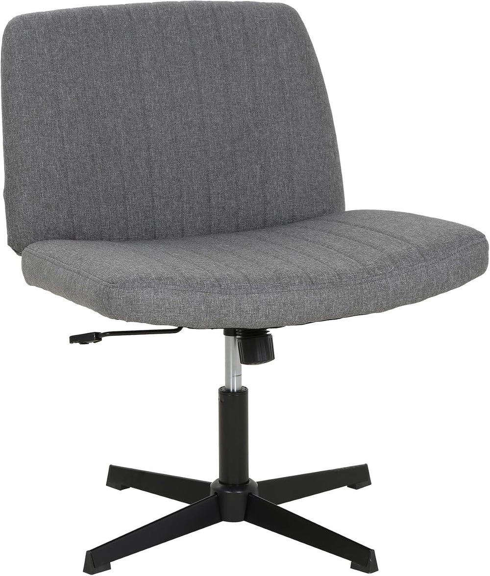 FDW | Criss Cross Chair Without Wheels | Grey | Armless Desk Chair