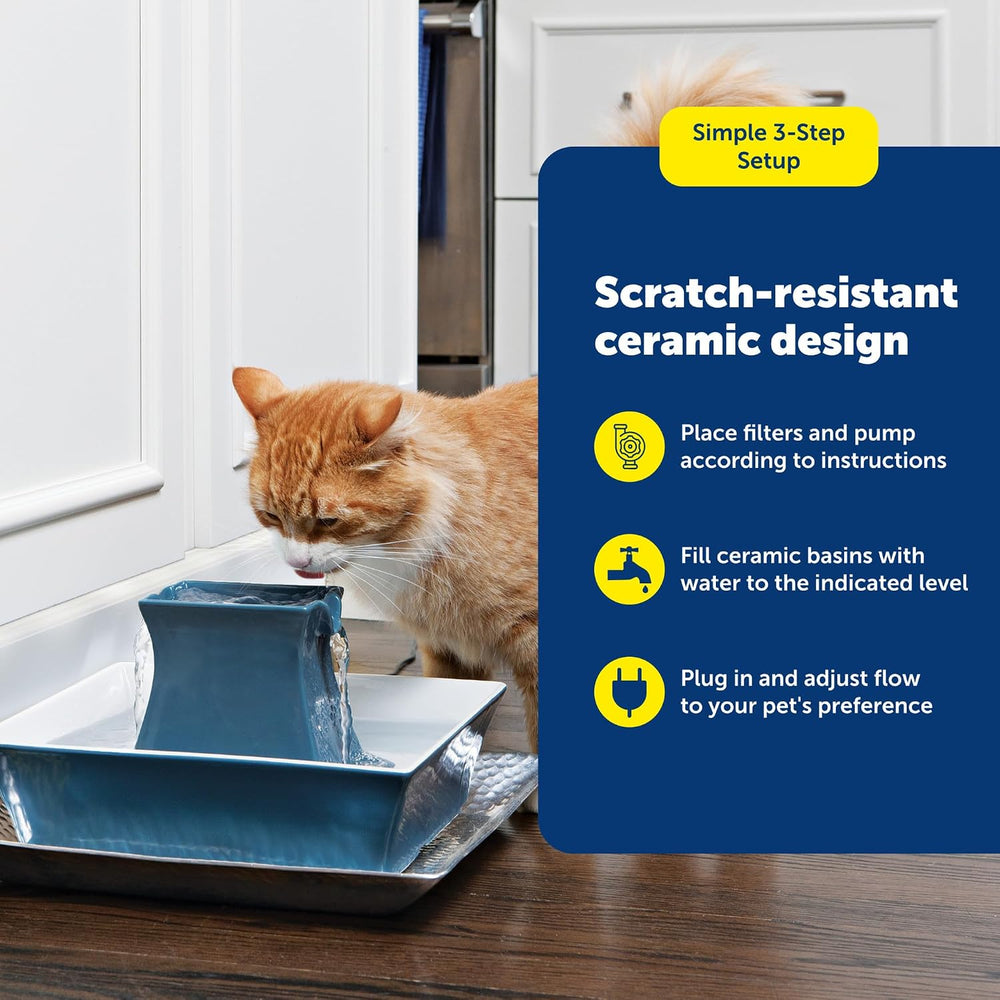 PetSafe Cat and Dog Water Fountain - Automatic Water Dispenser - Drinkwell Pa...
