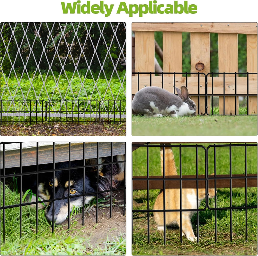 42.5ft(L) x 13in(H) Animal Barrier Fence, 30 Panels No Dig Fence, Garden Fenc...