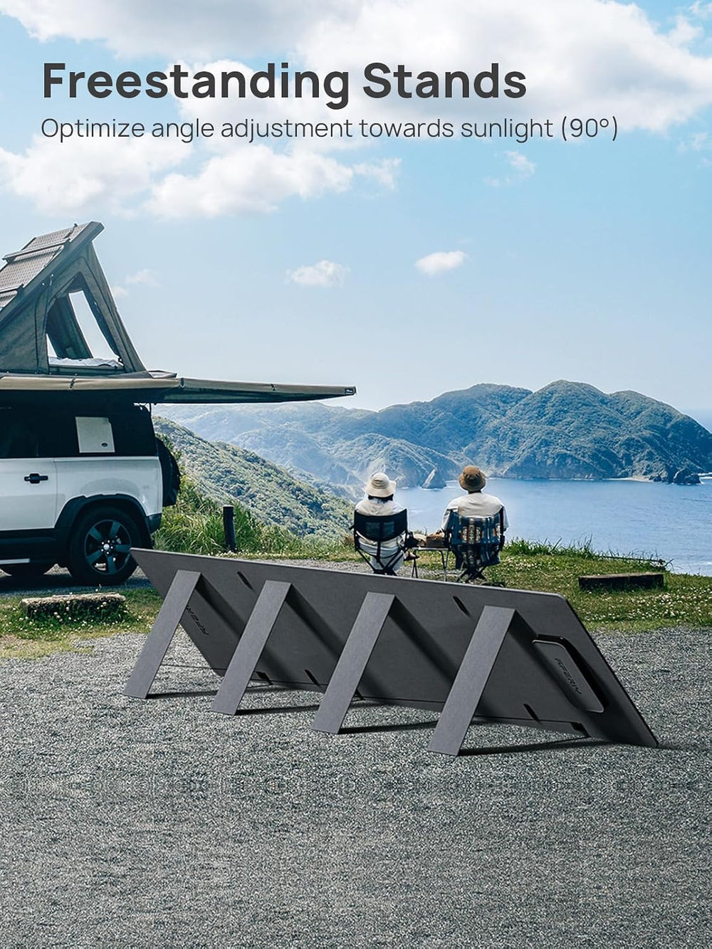 AFERIY Portable Foldable 200W Solar Panel Adjustable,ETFE IP65 Waterproof