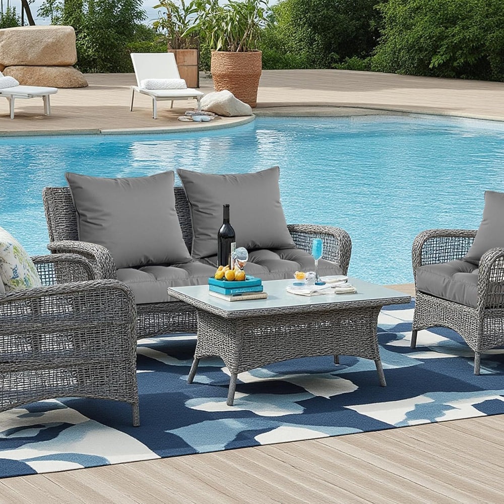 24x22 Outdoor Seat Cushions Set of 2
