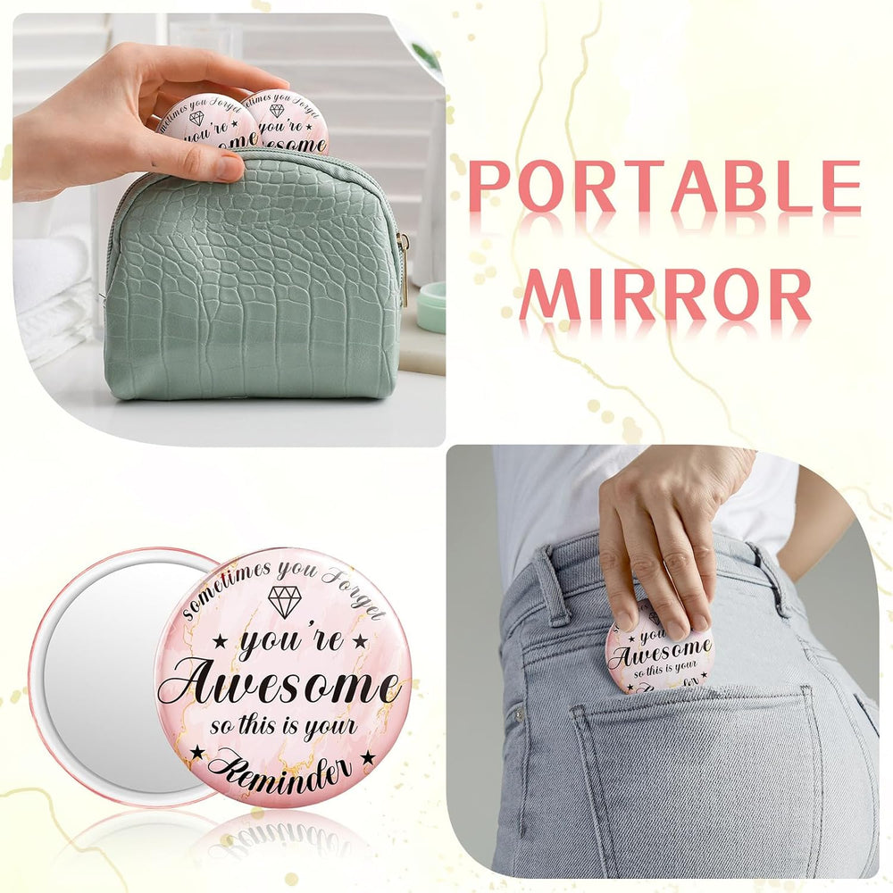 Tradder 120 Pcs Compact Mirror Bulk for Women Wedding Swag Bag Stuffer Gift